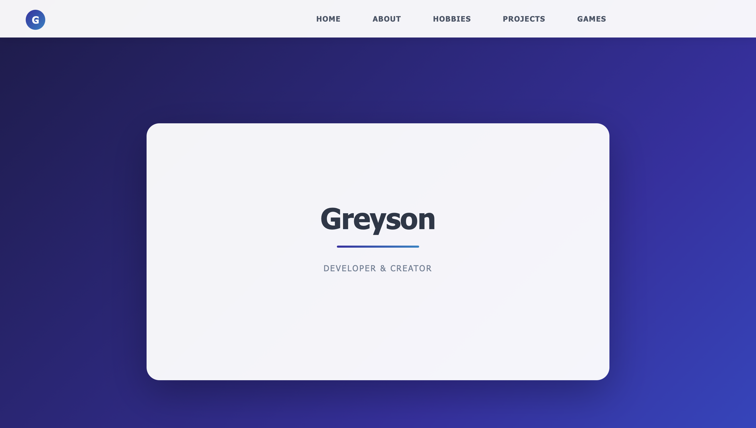 Profile Website Screenshot